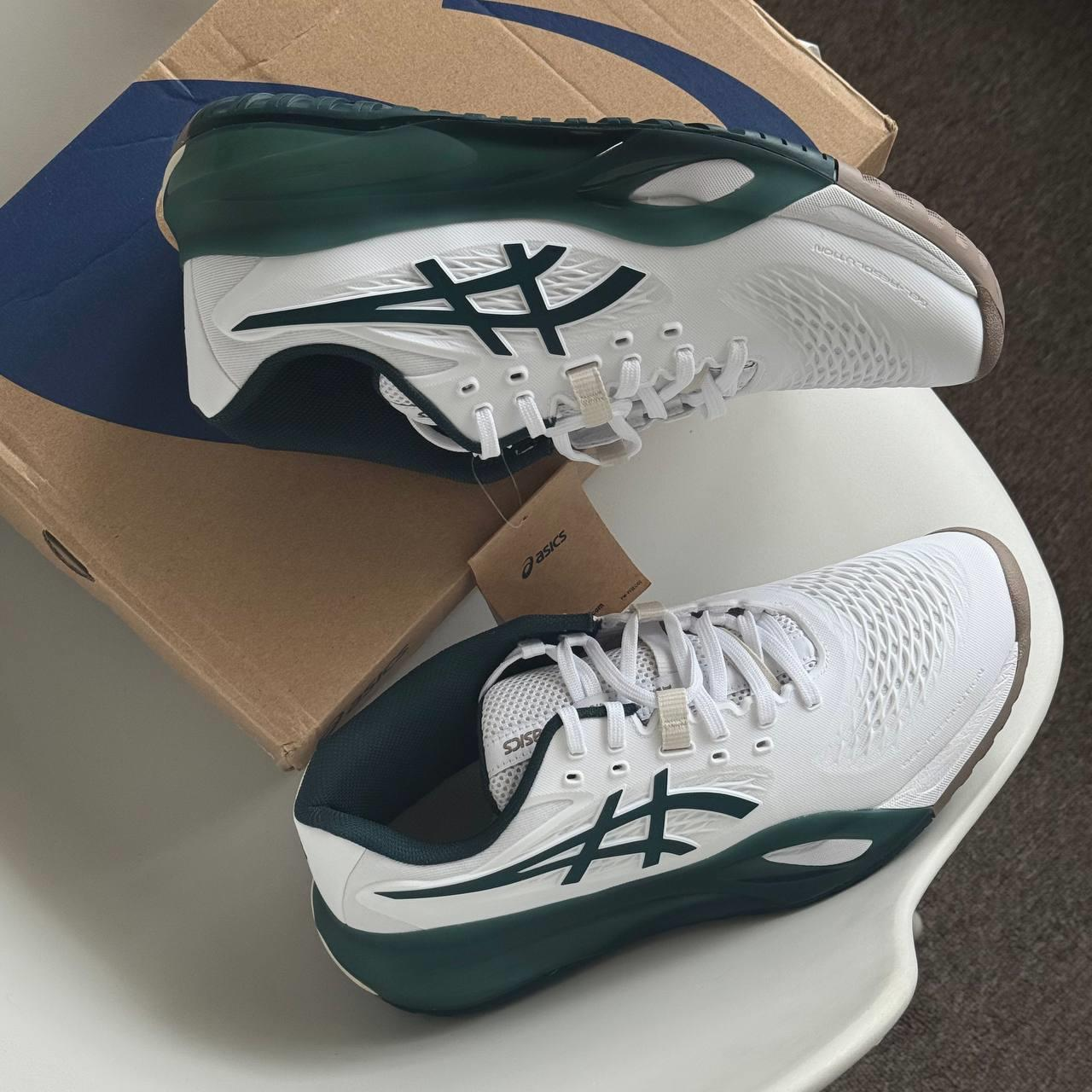  Giày Nam Asics Gel-Resolution X 'White Saxon Green' 