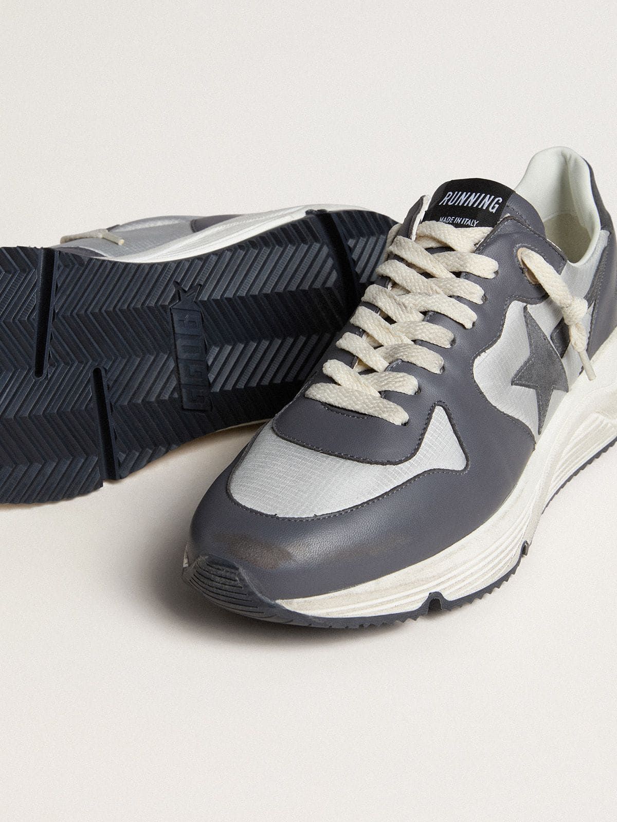  Giày Nam Golden Goose Running Sole 'Gray' 