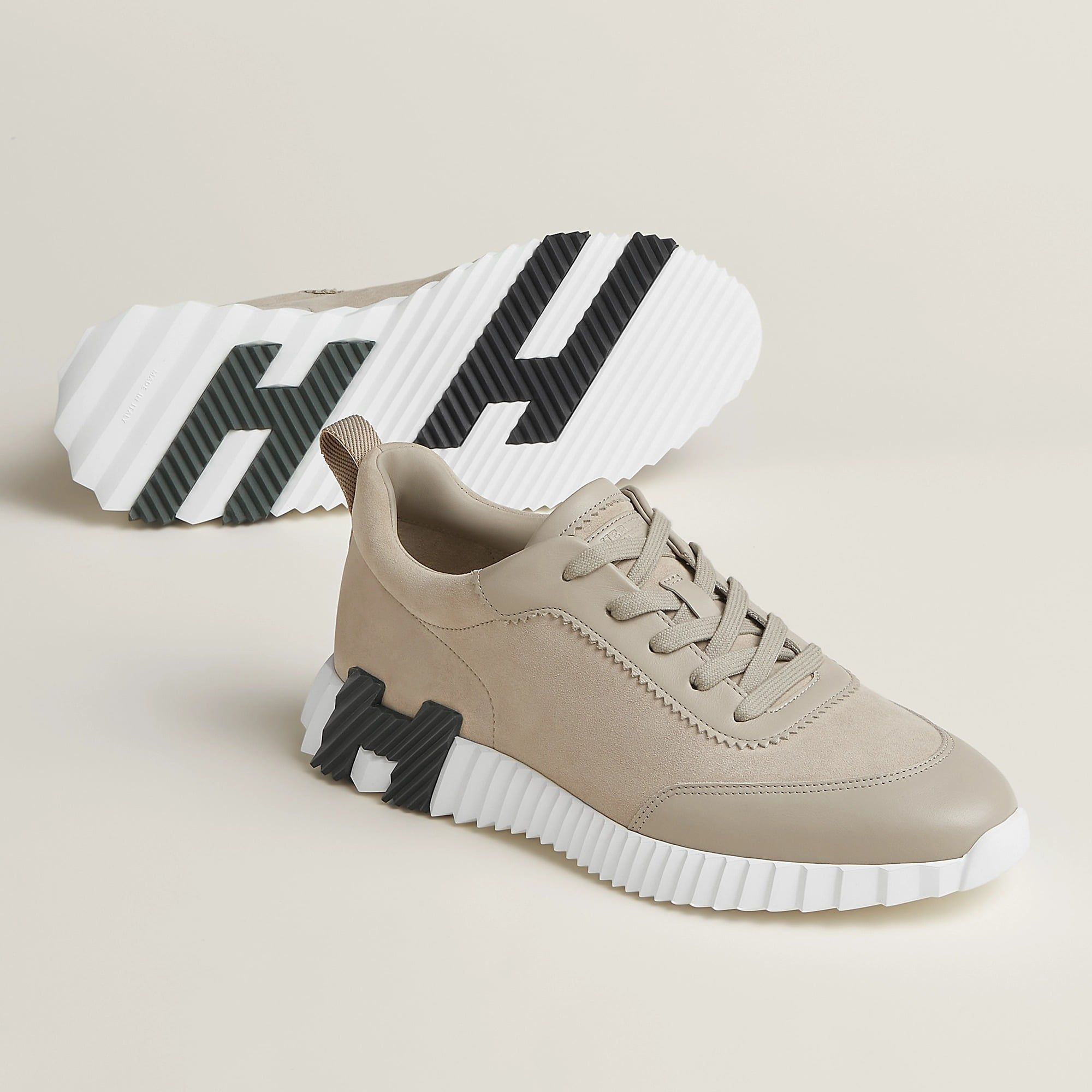  Giày Nam Hermes Bouncing Sneaker 'Beige Esquisse' 