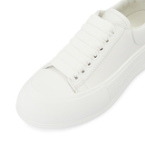  Giày Nữ Alexander Mcqueen Deck Plimsol 'White' 