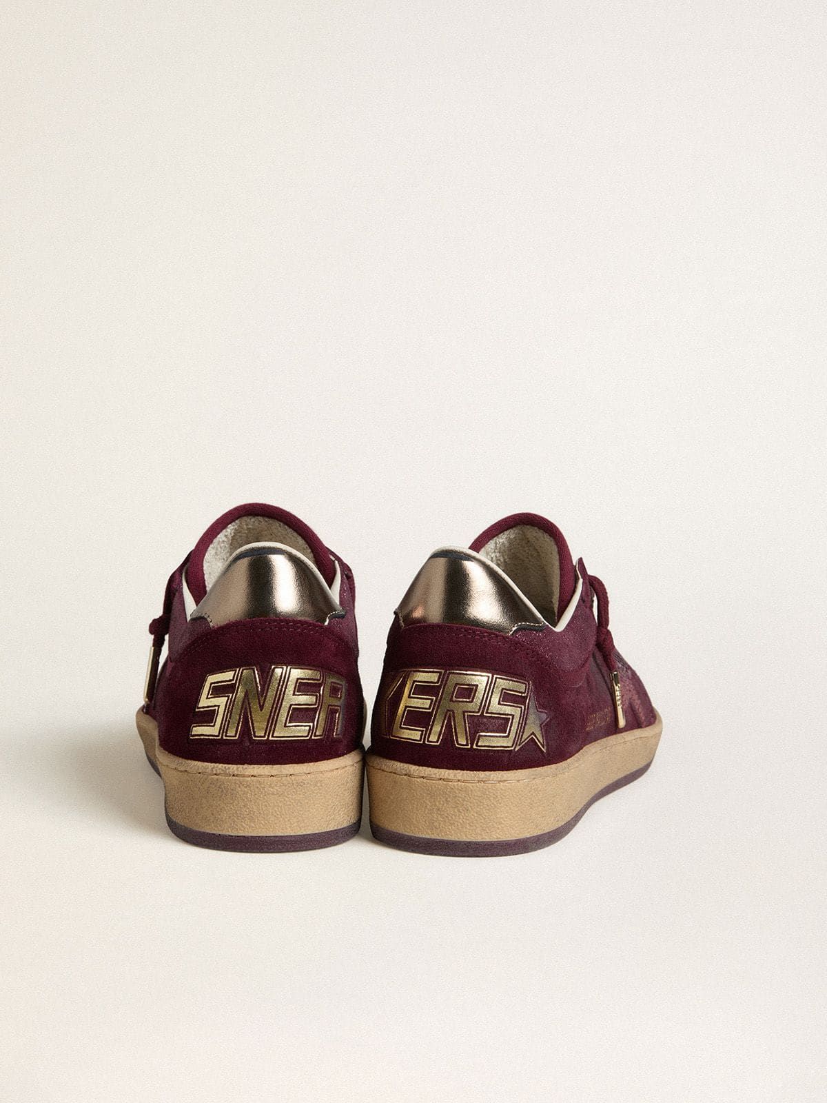  Giày Nữ Golden Goose Ball Star 'Burgundy' 