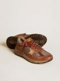  Giày Nữ Golden Goose Dad-Star 'Brick-red' 