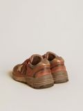  Giày Nữ Golden Goose Dad-Star 'Brick-red' 