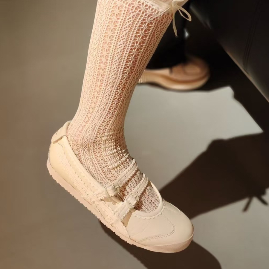  Giày Nữ Onitsuka Tiger Mexico 66 TGRS 'Ivory Cream' 