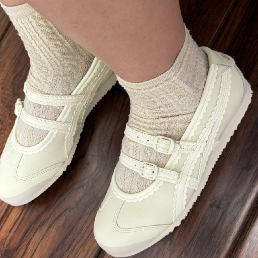  Giày Nữ Onitsuka Tiger Mexico 66 TGRS 'Ivory Cream' 