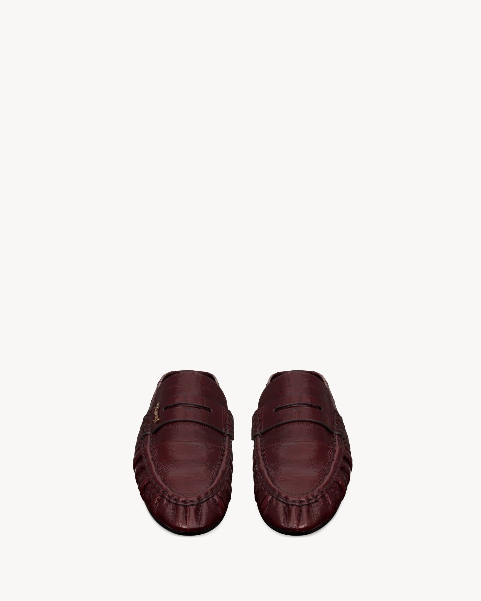  Giày Nữ Saint Laurent Le Loafer Mules 'Bordeaux' 