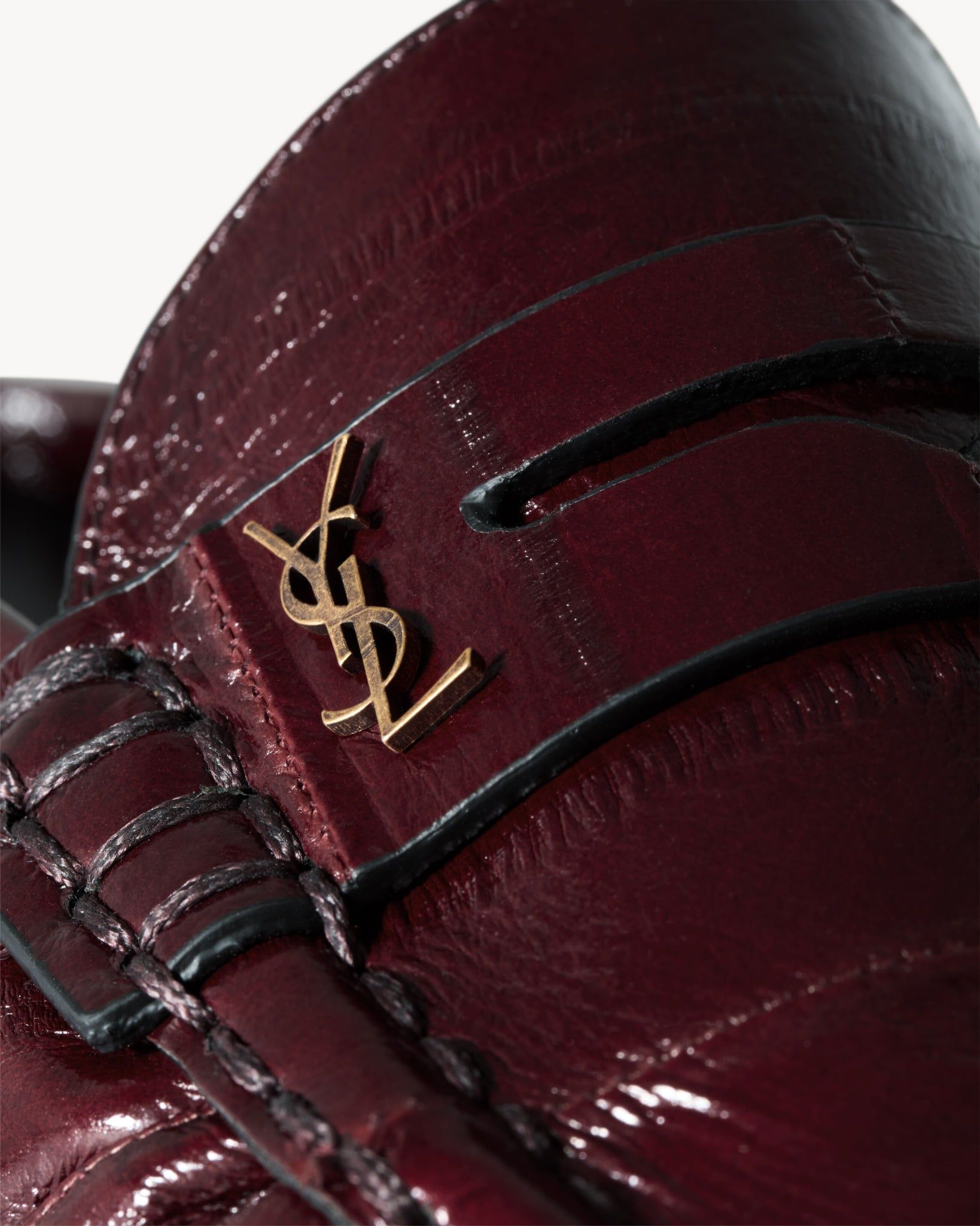  Giày Nữ Saint Laurent Le Loafer Mules 'Bordeaux' 