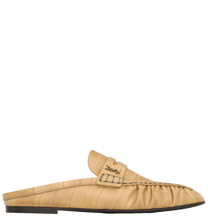 Giày Nữ Saint Laurent Le Loafer Mules 'Soft Beige' 