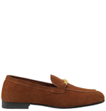  Giày Nữ Versace Medusa Suede Loafers 'Brown' 