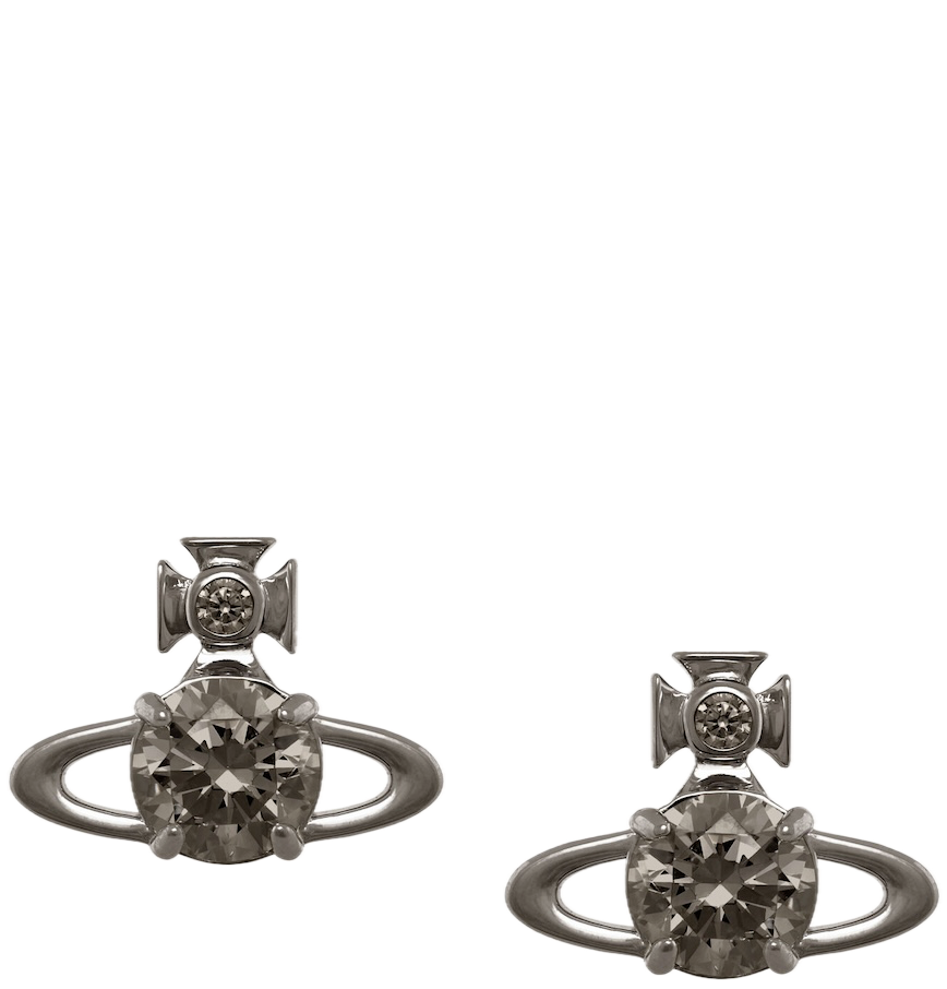  Khuyên Tai Nữ Vivienne Westwood Reina Large 'Grey' 