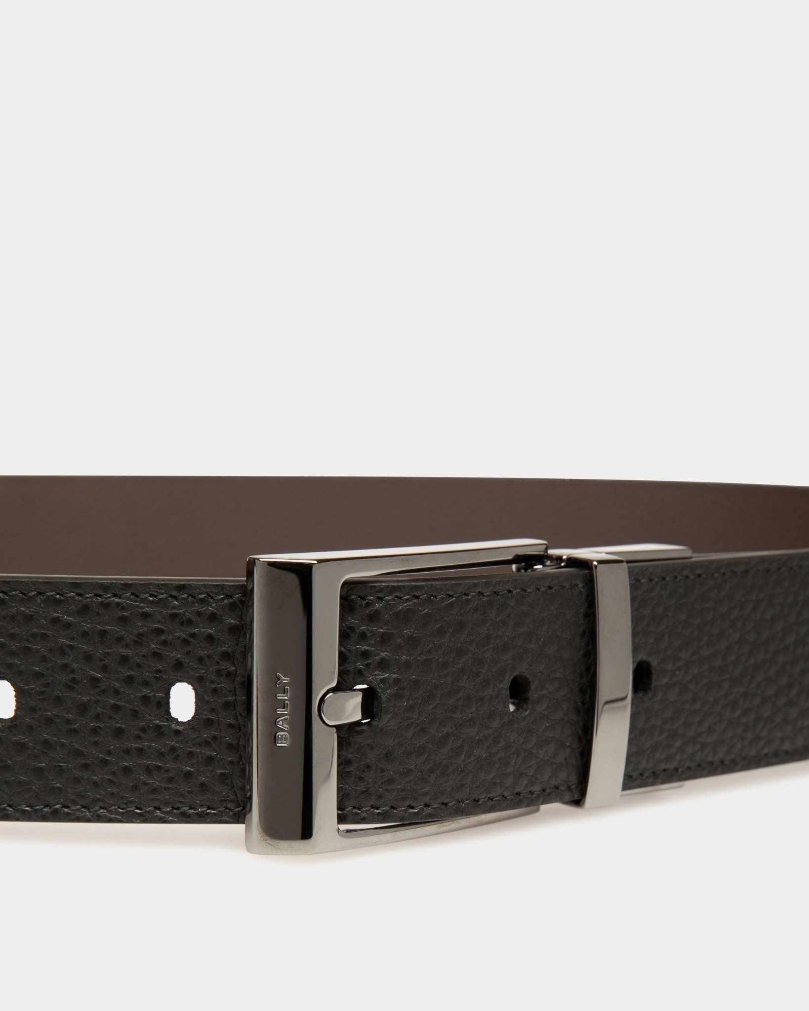  Thắt Lưng Nam Bally Shiffie 35mm Reversible Belt 'Black' 