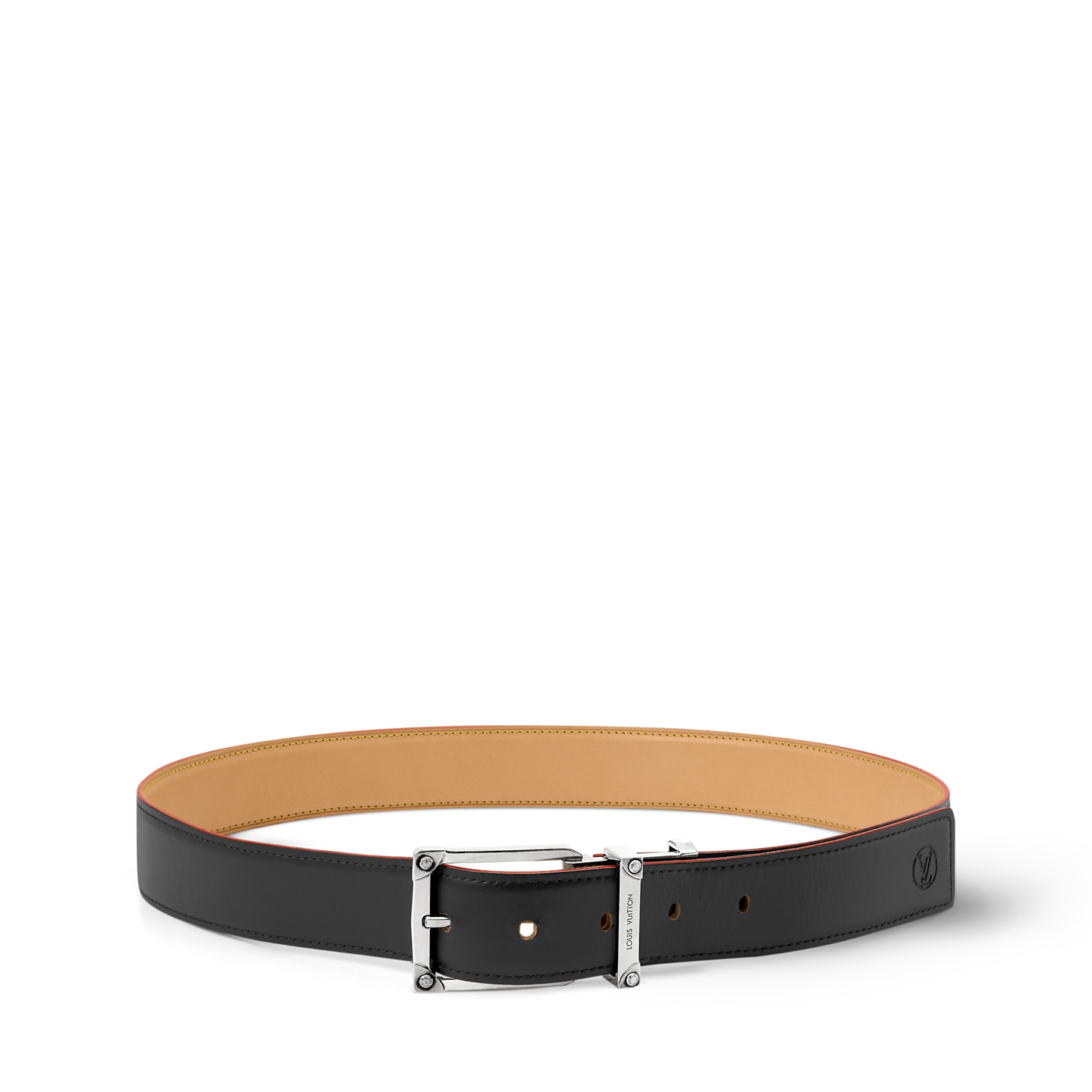  Thắt Lưng Nam Louis Vuitton Corner Pin Trunk 35MM 'Beige' 