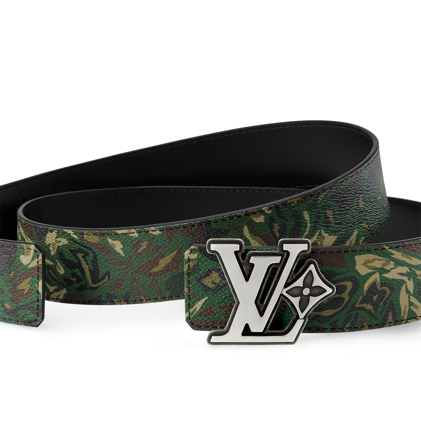  Thắt Lưng Nam Louis Vuitton Flower Camoflage Belt 'Green' 
