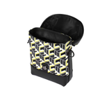  Túi MCM Cubic Logo Small Crossbody ‘Black Yellow’ 