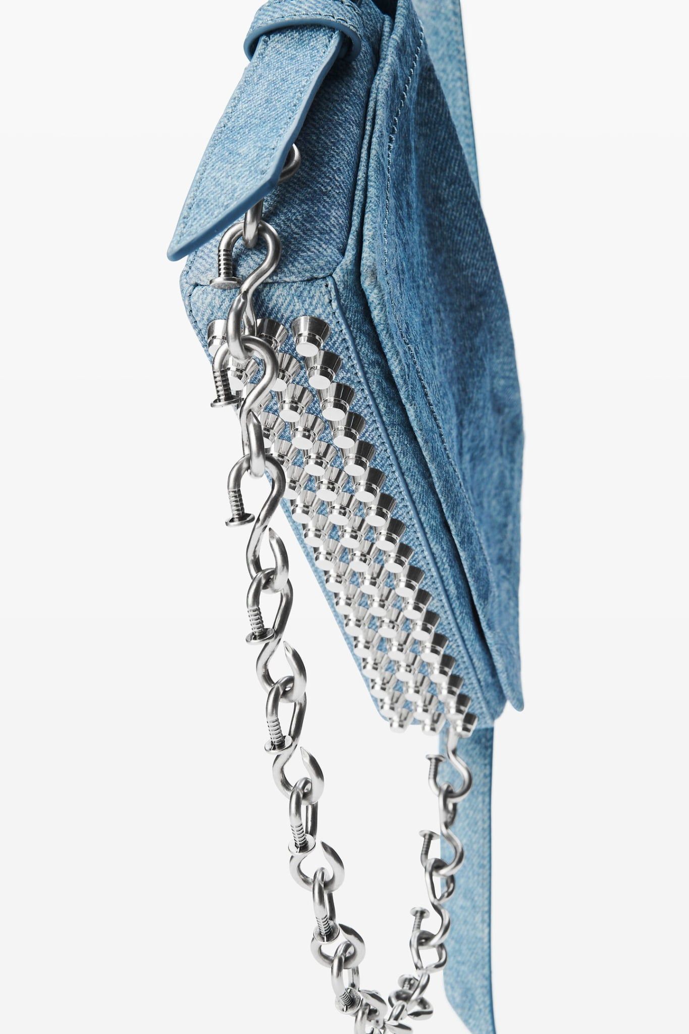  Túi Nữ Alexander Wang Ricco Crushed Flap Bag 'Blue' 