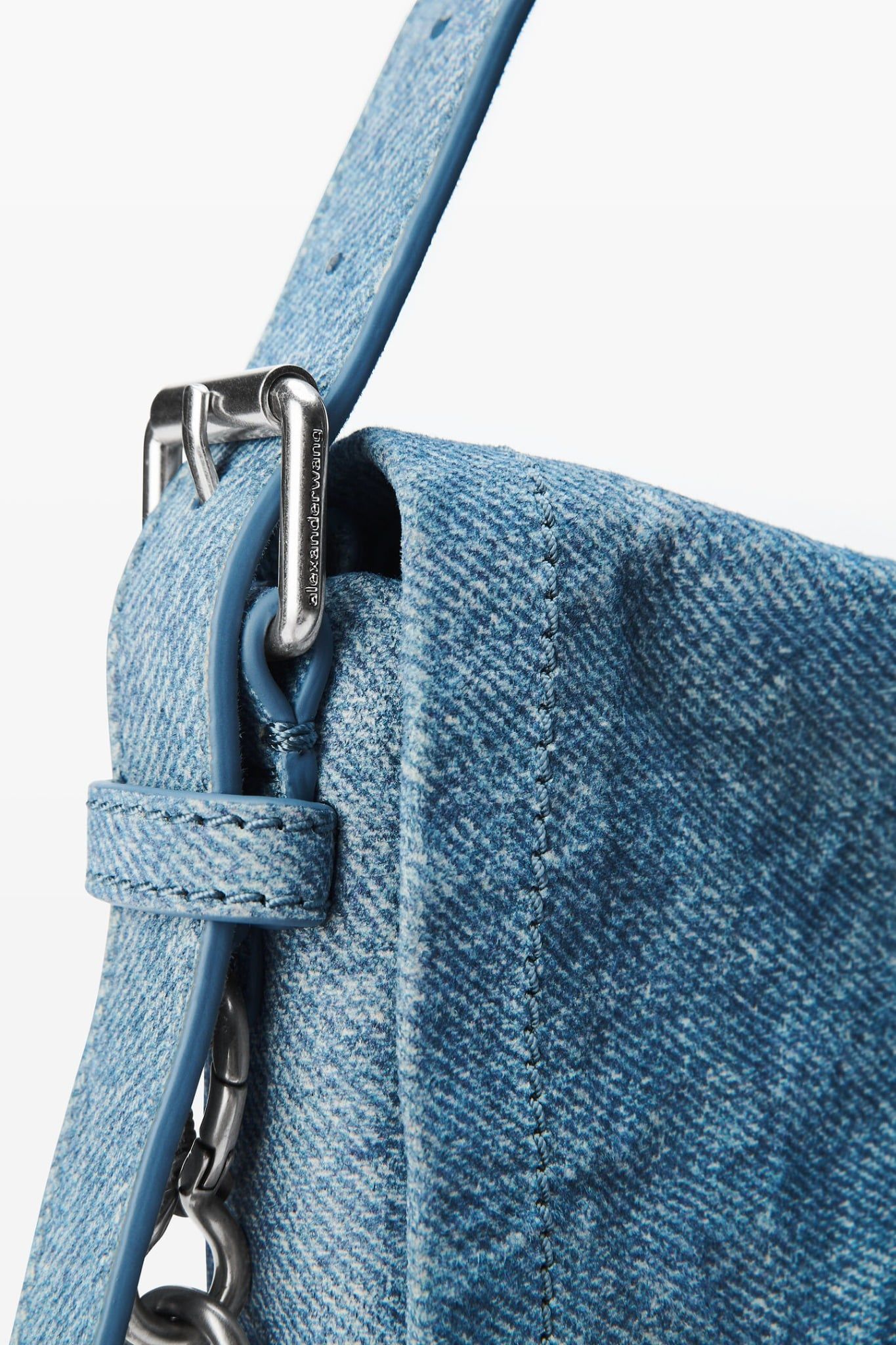  Túi Nữ Alexander Wang Ricco Crushed Flap Bag 'Blue' 