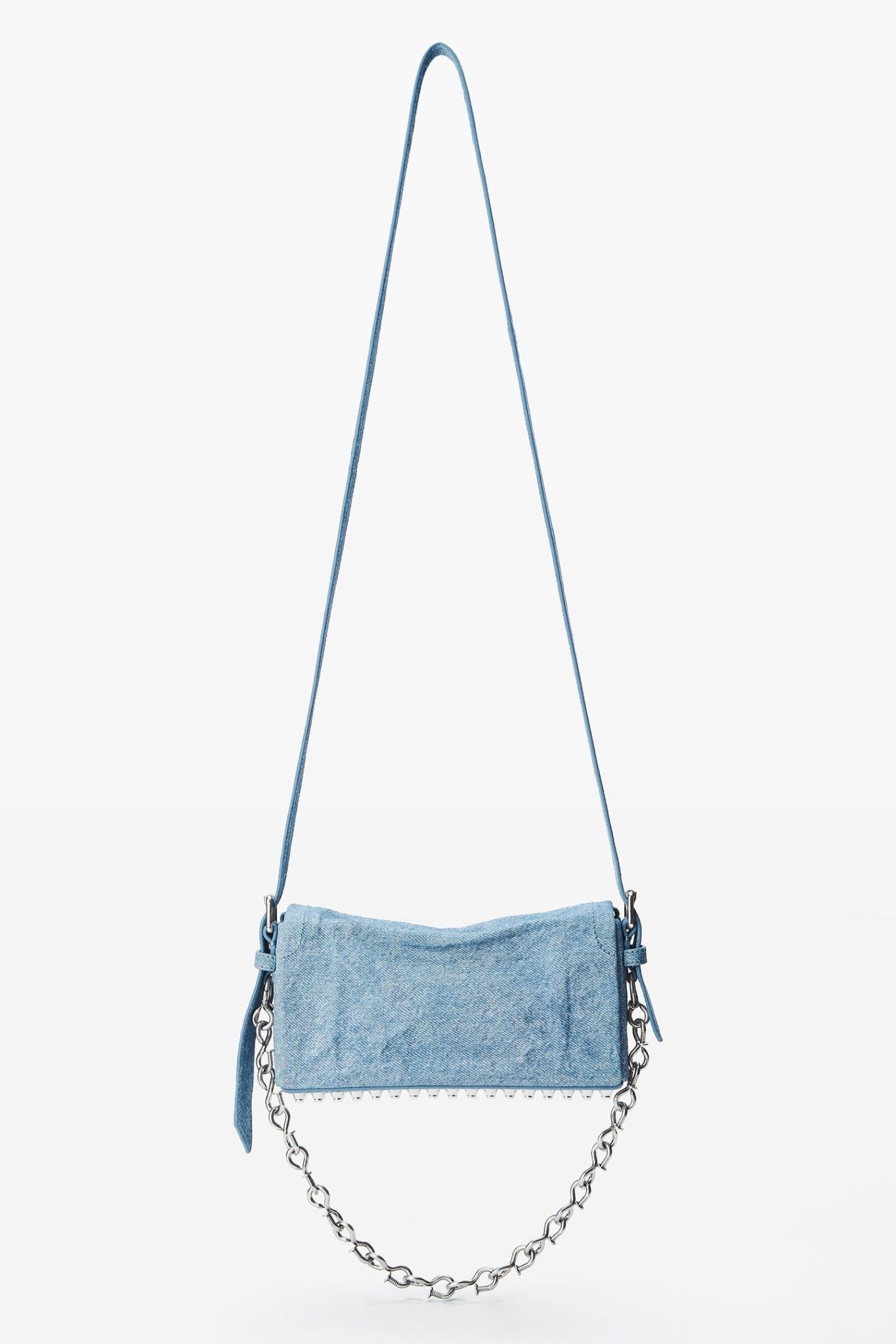  Túi Nữ Alexander Wang Ricco Crushed Flap Bag 'Blue' 