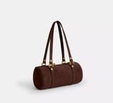  Túi Nữ Coach Kisslock Barrel Bag 28 'Dark Chocolate' 