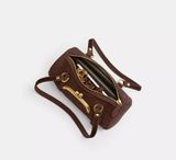  Túi Nữ Coach Kisslock Barrel Bag 28 'Dark Chocolate' 