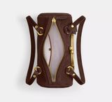  Túi Nữ Coach Kisslock Barrel Bag 28 'Dark Chocolate' 