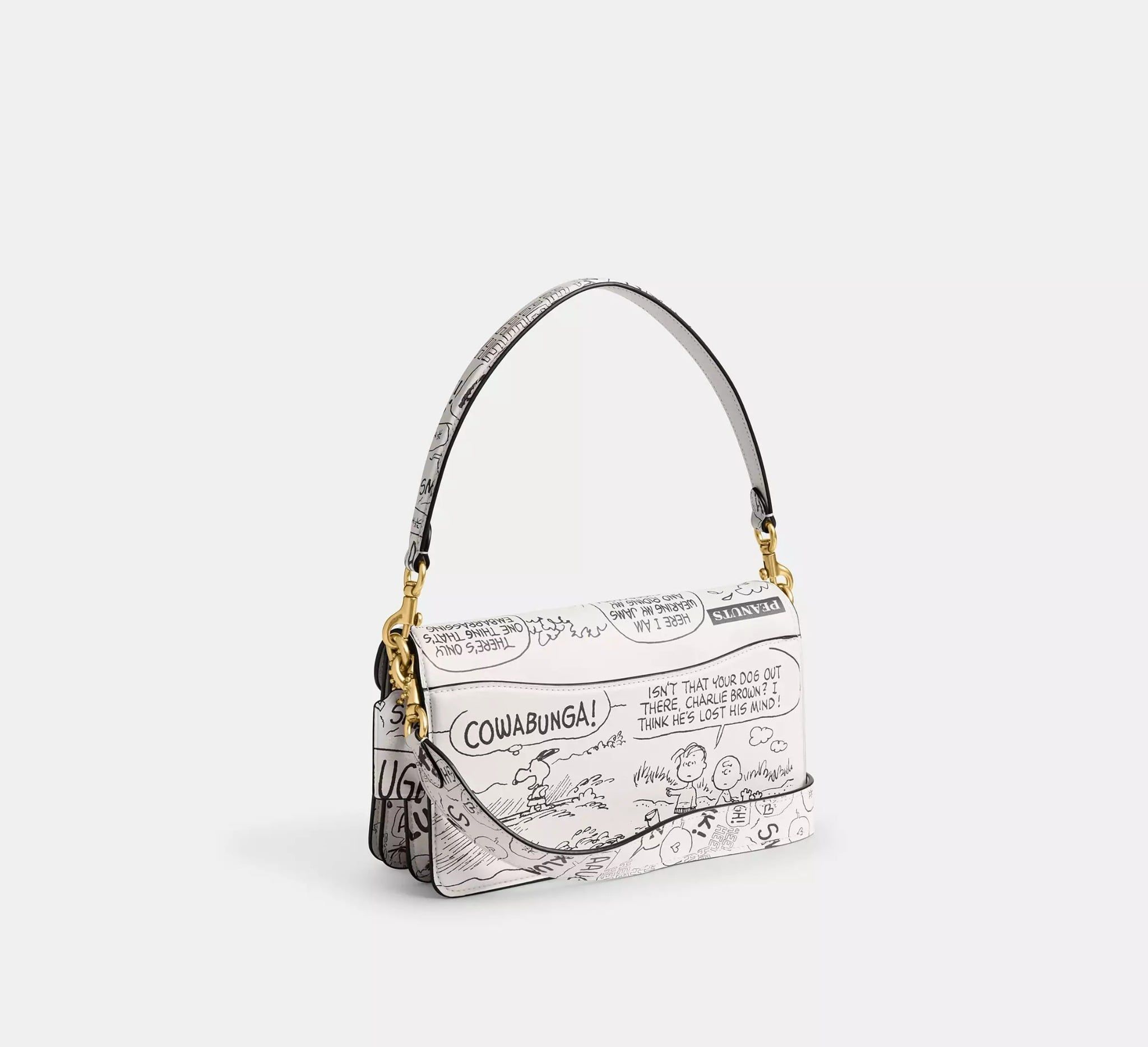  Túi Nữ Coach X Peanuts Tabby Shoulder Bag 26 'Chalk' 