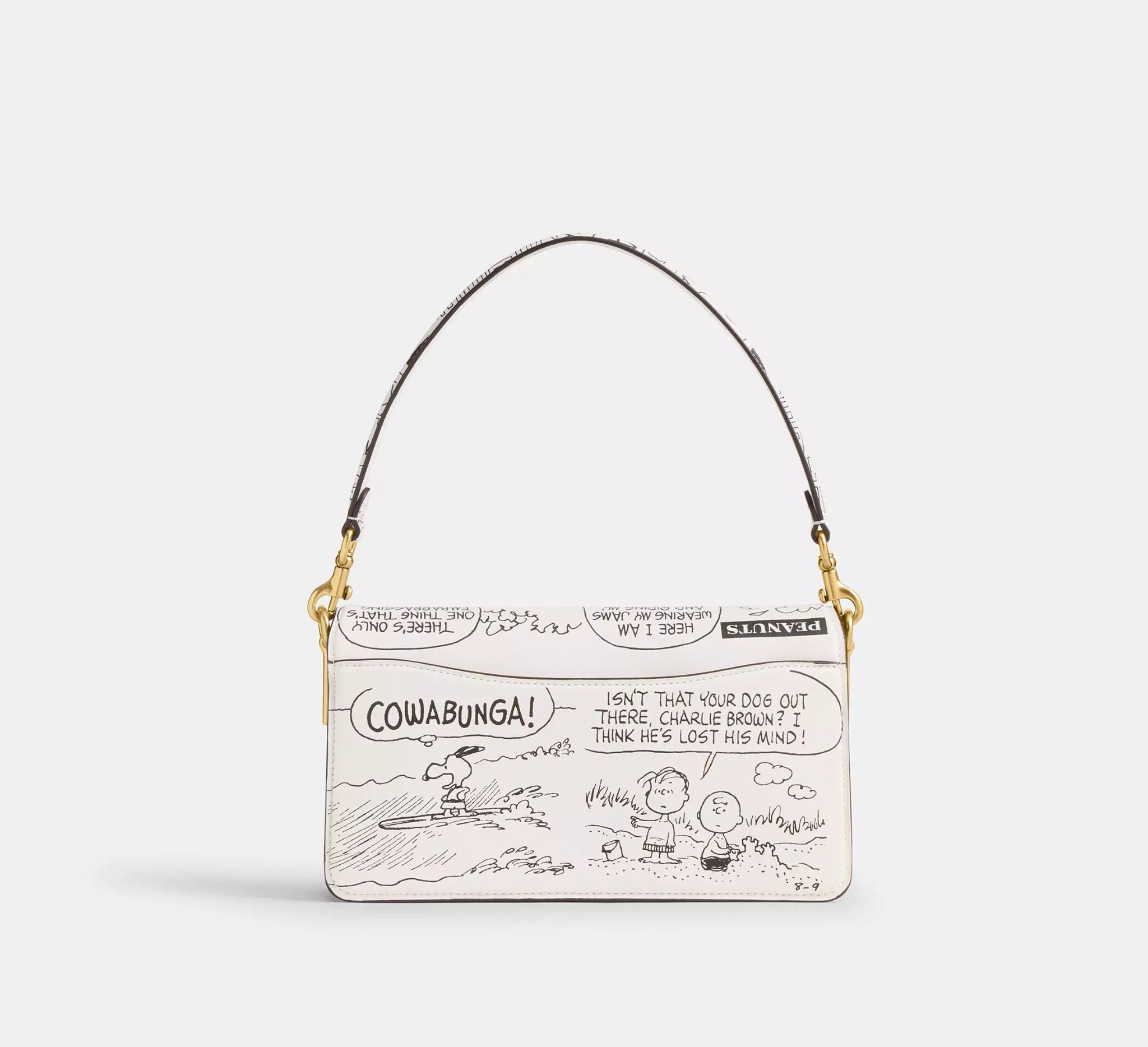  Túi Nữ Coach X Peanuts Tabby Shoulder Bag 26 'Chalk' 