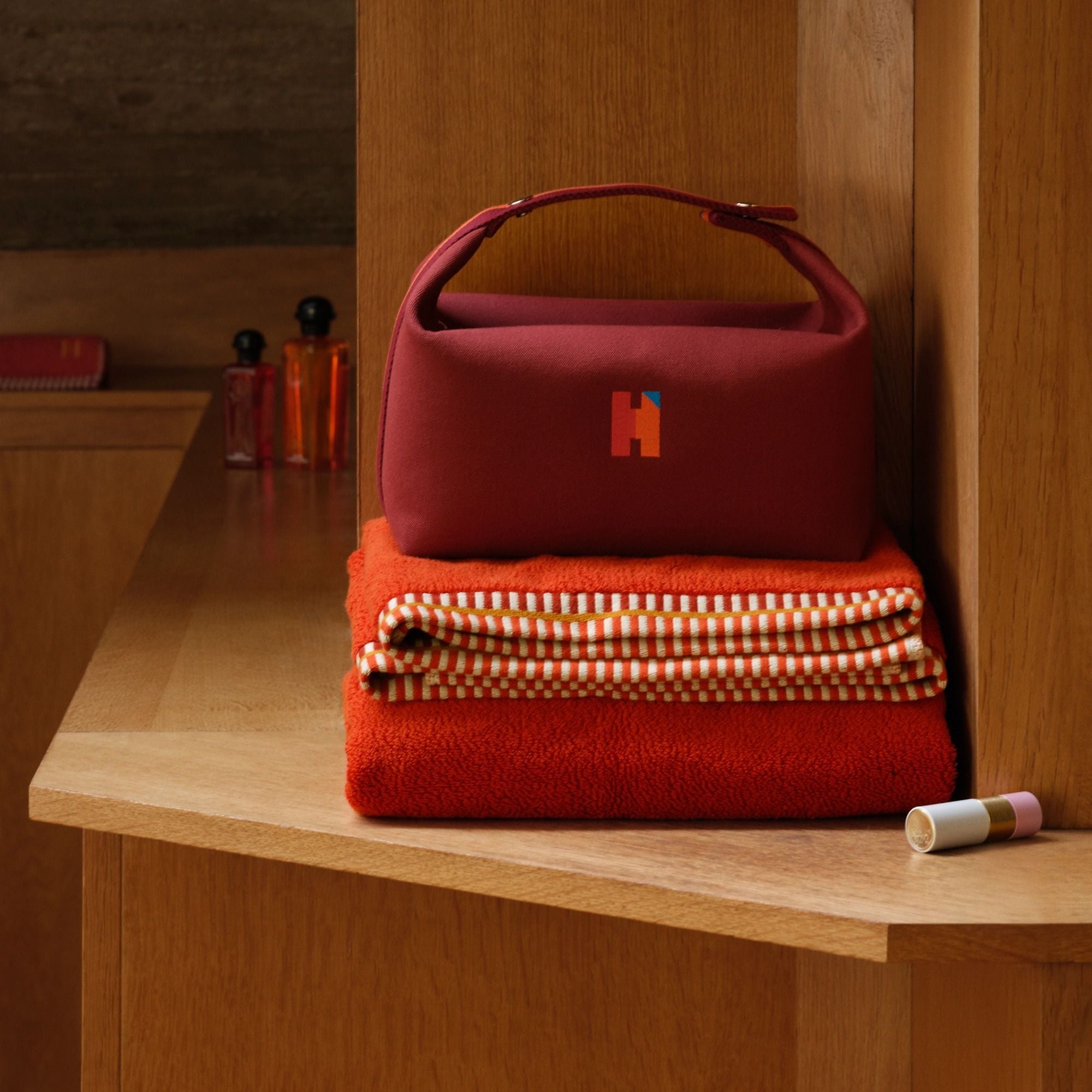  Túi Nữ Hermes Bride-a-Brac H Pavillon Case 'Rouge H' 