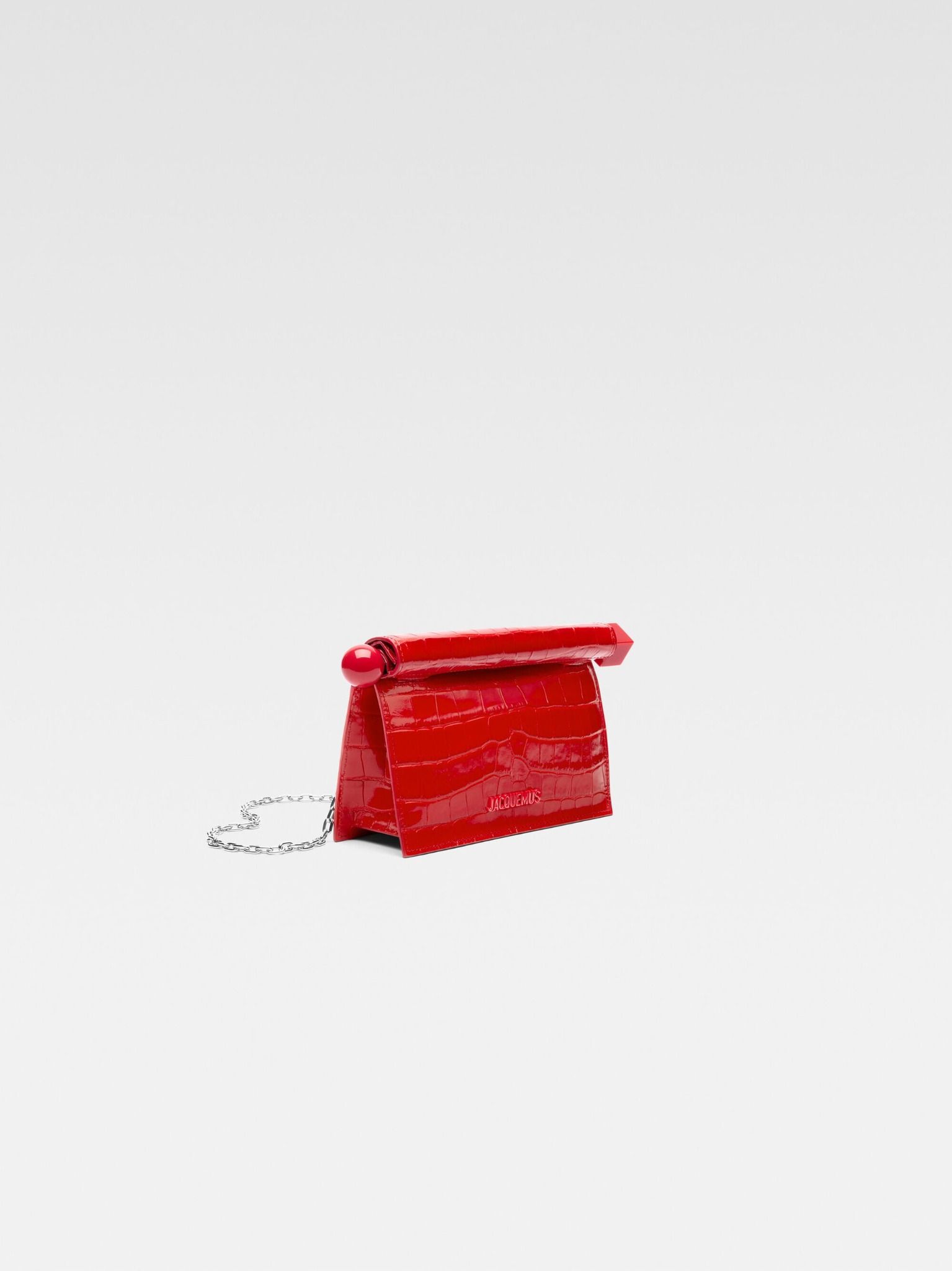  Túi Nữ Jacquemus Small Rond Carré Clutch 'Red' 
