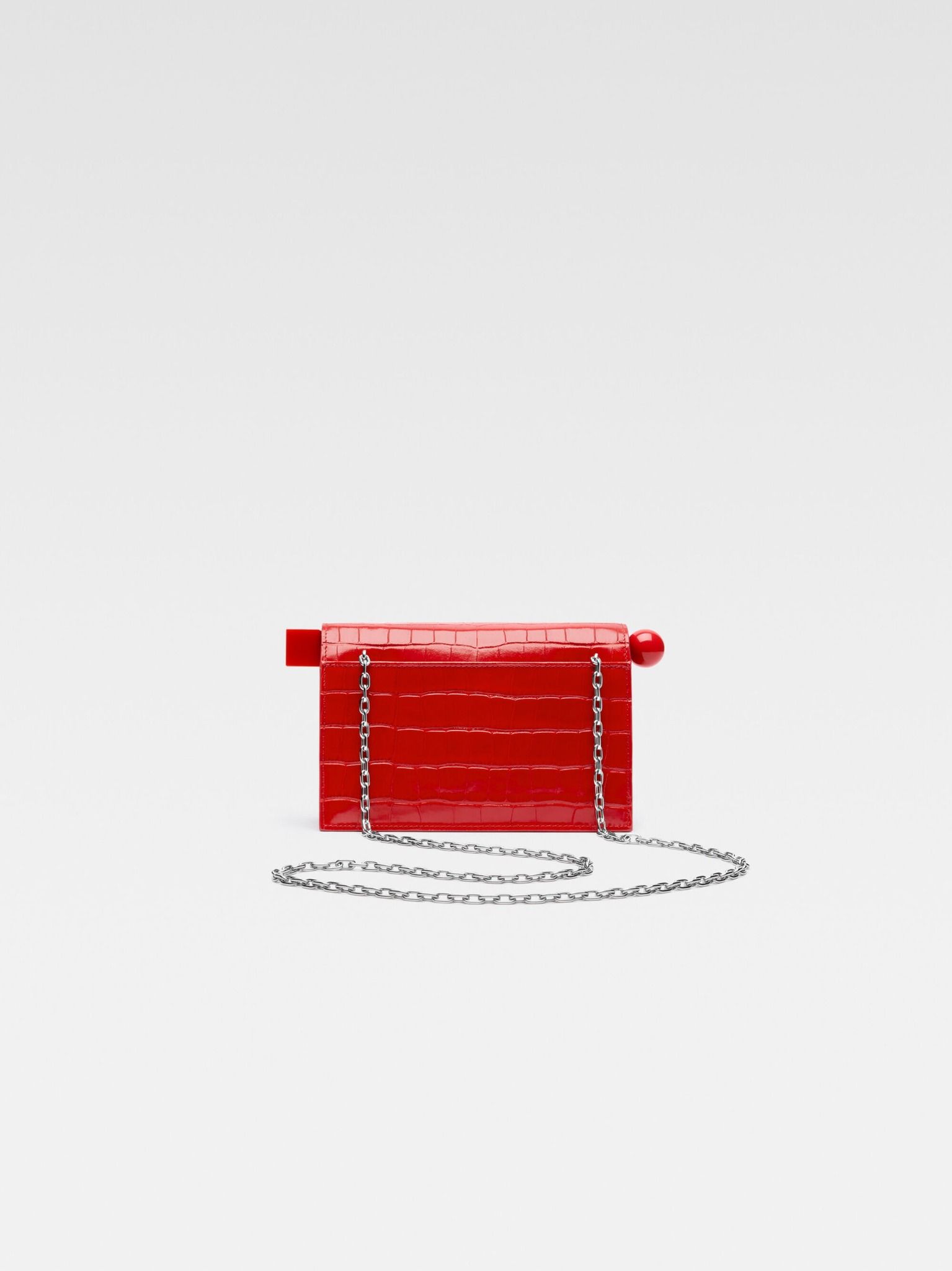  Túi Nữ Jacquemus Small Rond Carré Clutch 'Red' 