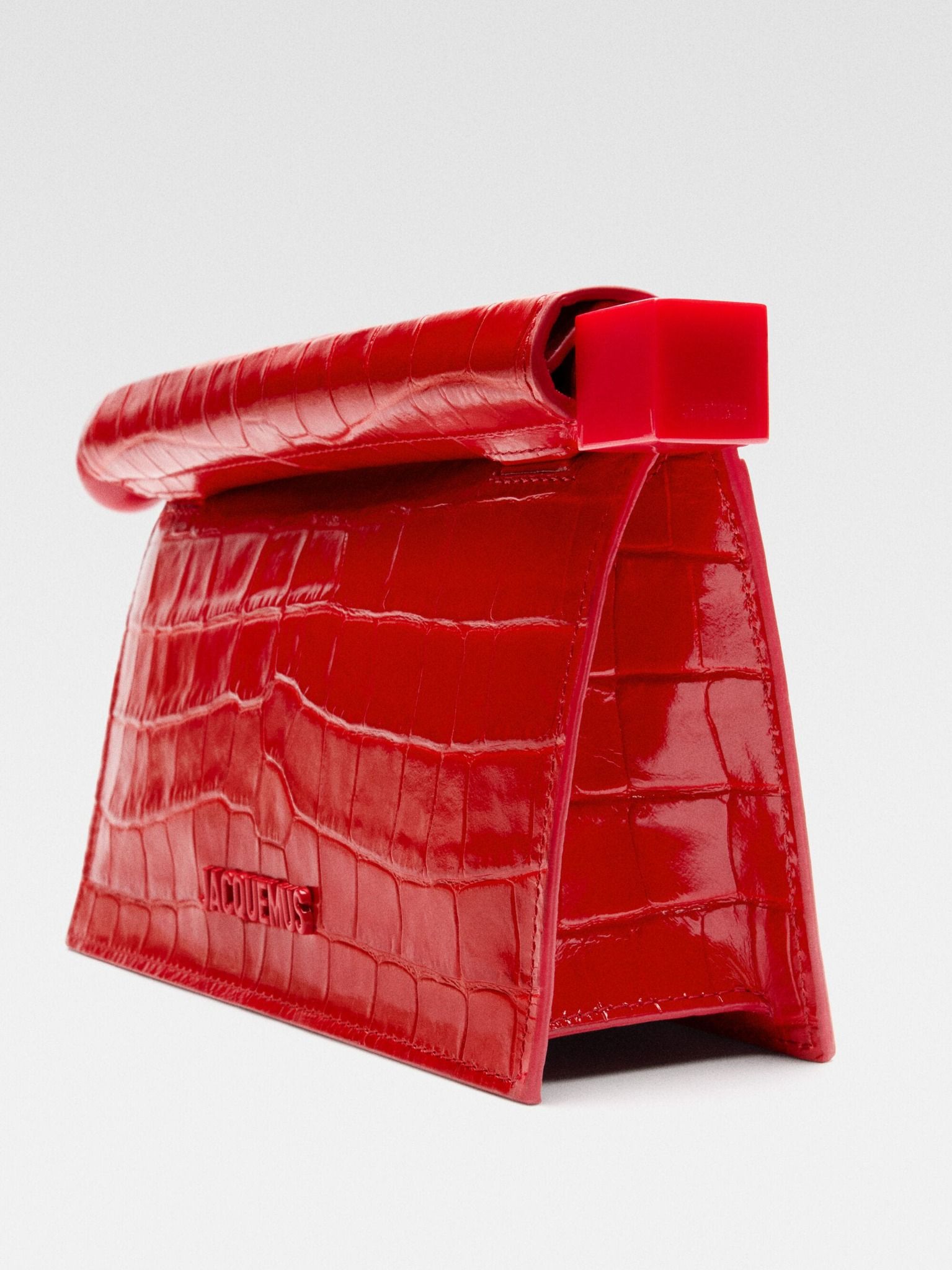  Túi Nữ Jacquemus Small Rond Carré Clutch 'Red' 