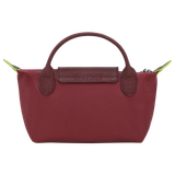  Túi Nữ Longchamp Le Pliage Green Pouch 'Pomegranate' 