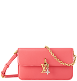  Túi Nữ Louis Vuitton LV Bloom Wallet On Chain 'Sweet Coral' 