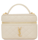  Túi Nữ Saint Laurent Gaby Micro Vanity Bag 'Blanc' 