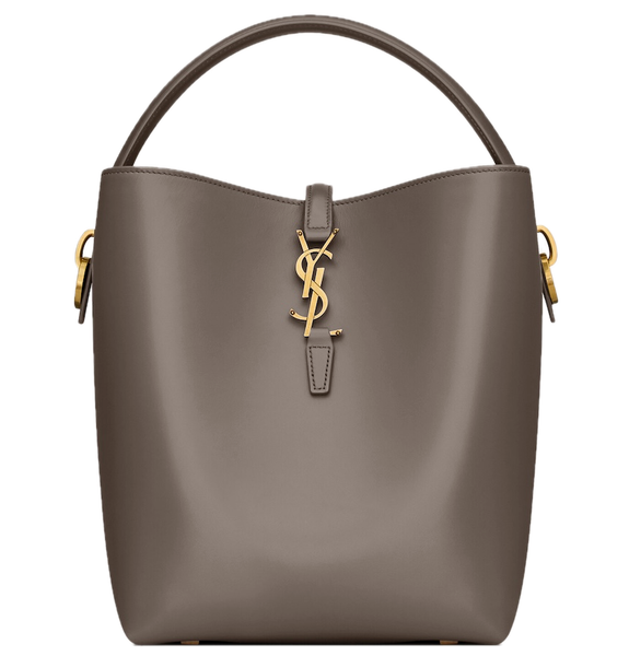  Túi Nữ Saint Laurent Le 37 In Shiny Leather 'Grey' 