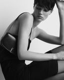  Túi Nữ Saint Laurent Mini Voltaire In Box 'Musk' 