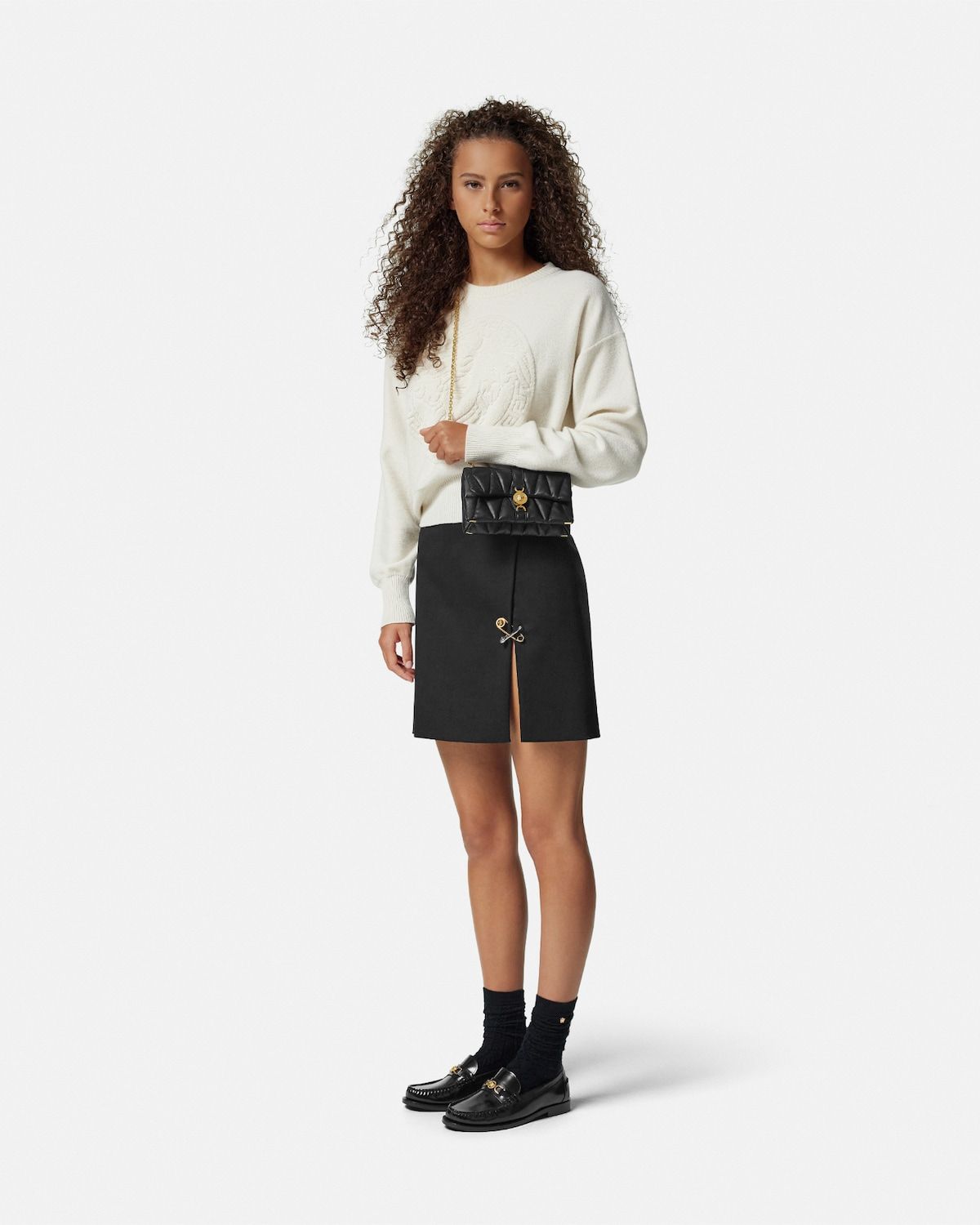  Túi Nữ Versace Kleio Nappa Mini Bag 'Black' 