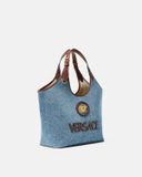  Túi Nữ Versace La Medusa Denim Tote 'Blue' 