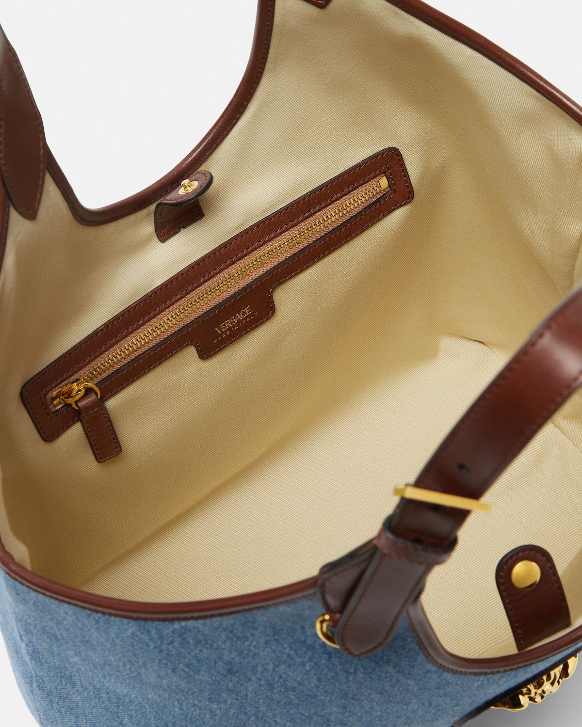  Túi Nữ Versace La Medusa Denim Tote 'Blue' 