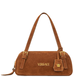  Túi Nữ Versace Tag Suede Bowling Bag 'Brown' 