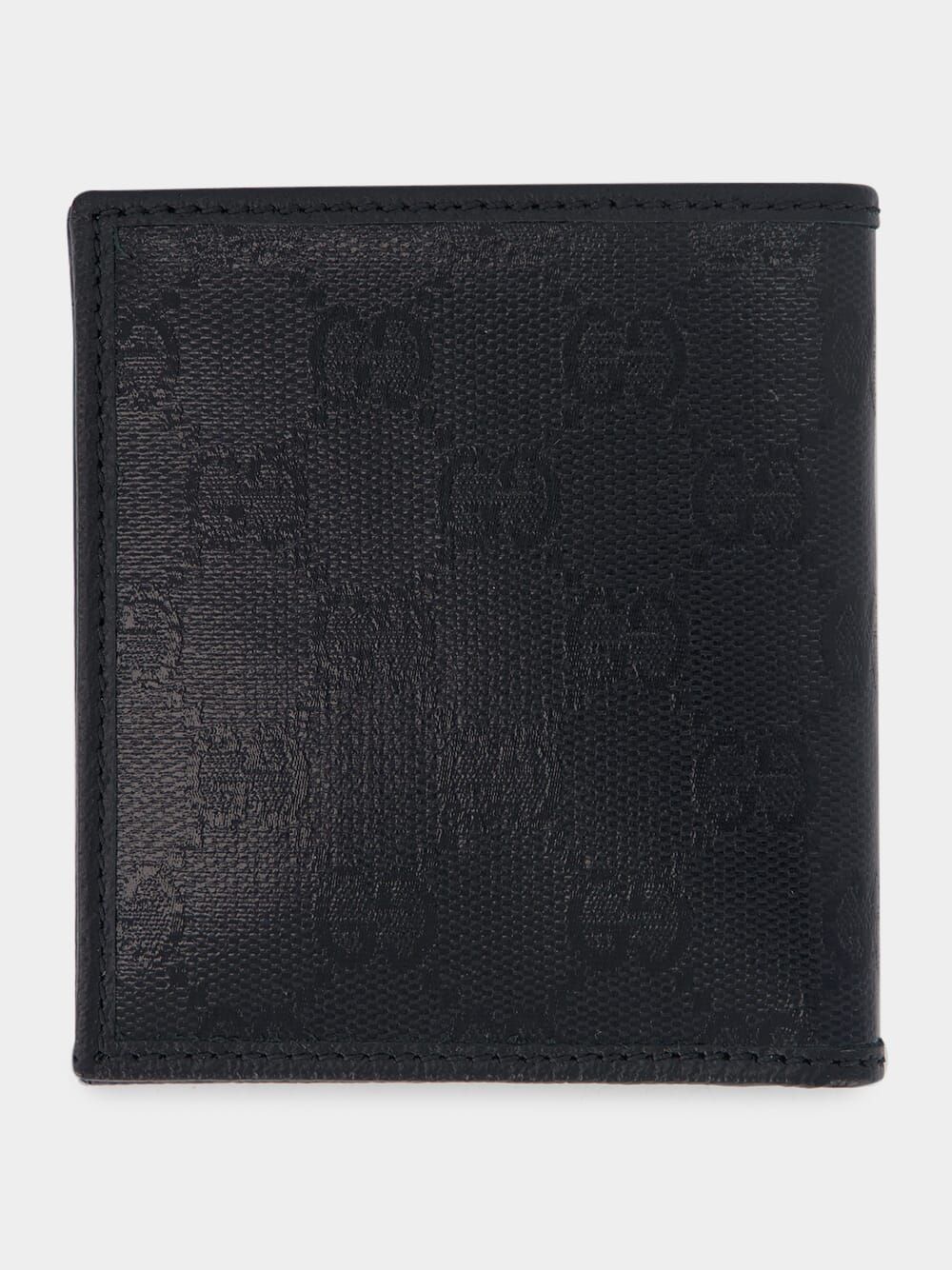  Ví Nam Gucci GG Crystal Bi-Fold Wallet 'Black' 