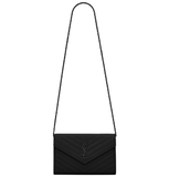  Ví Nữ Saint Laurent Cassandre Chain Wallet 'Black' 