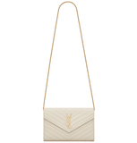  Ví Nữ Saint Laurent Cassandre Chain Wallet 'Blanc' 