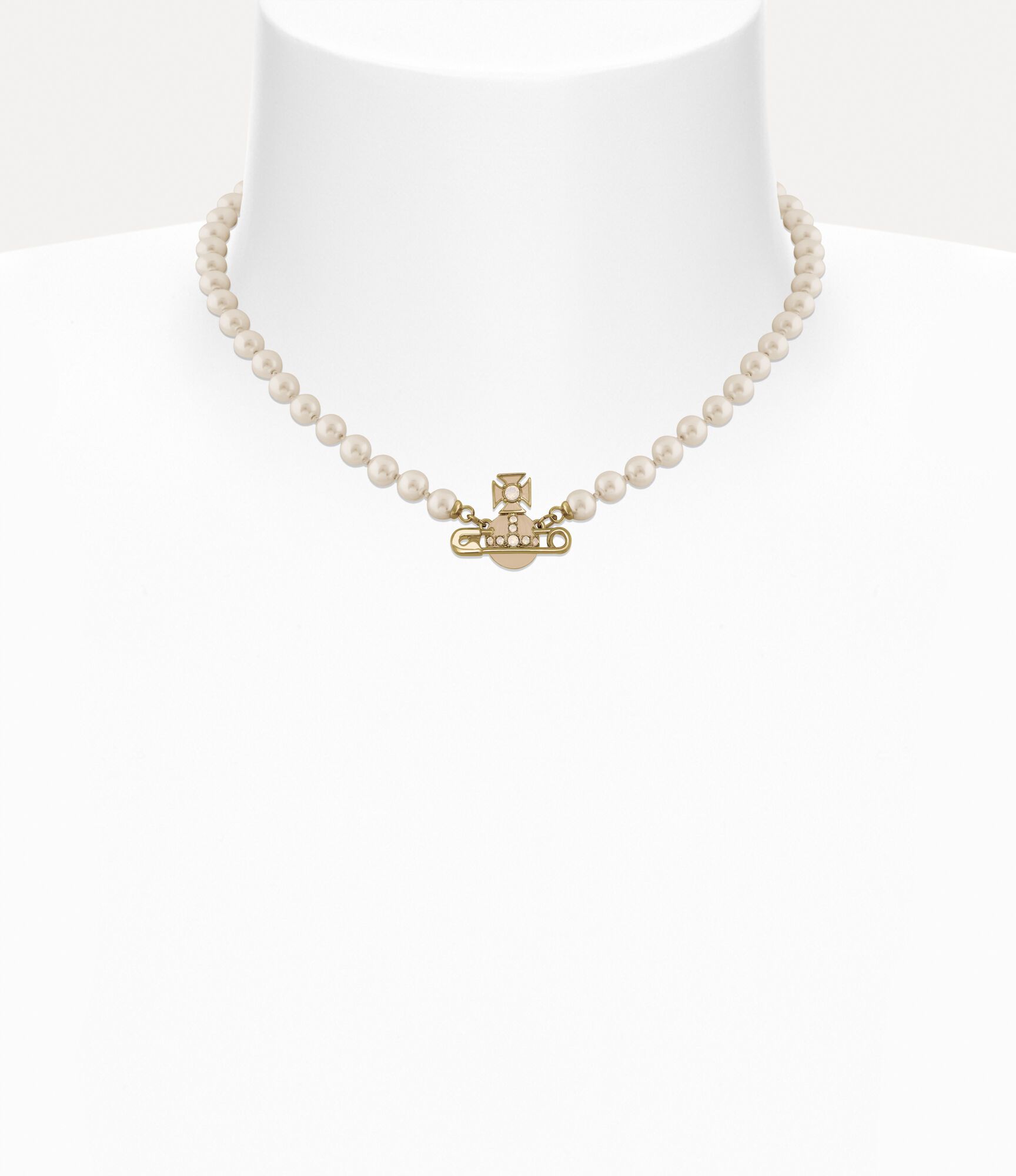  Vòng Cổ Nữ Vivienne Westwood Kitty Pearl 'Cream' 