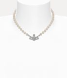  Vòng Cổ Nữ Vivienne Westwood Mini Bas 'Pearl' 