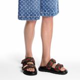  Dép Nữ Louis Vuitton LV x TM Pool Pillow Flat Comfort Mules 'Cherry' 