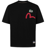  Áo Evisu Multi-Pocket and Multi-Print T-shirt 'Black' 