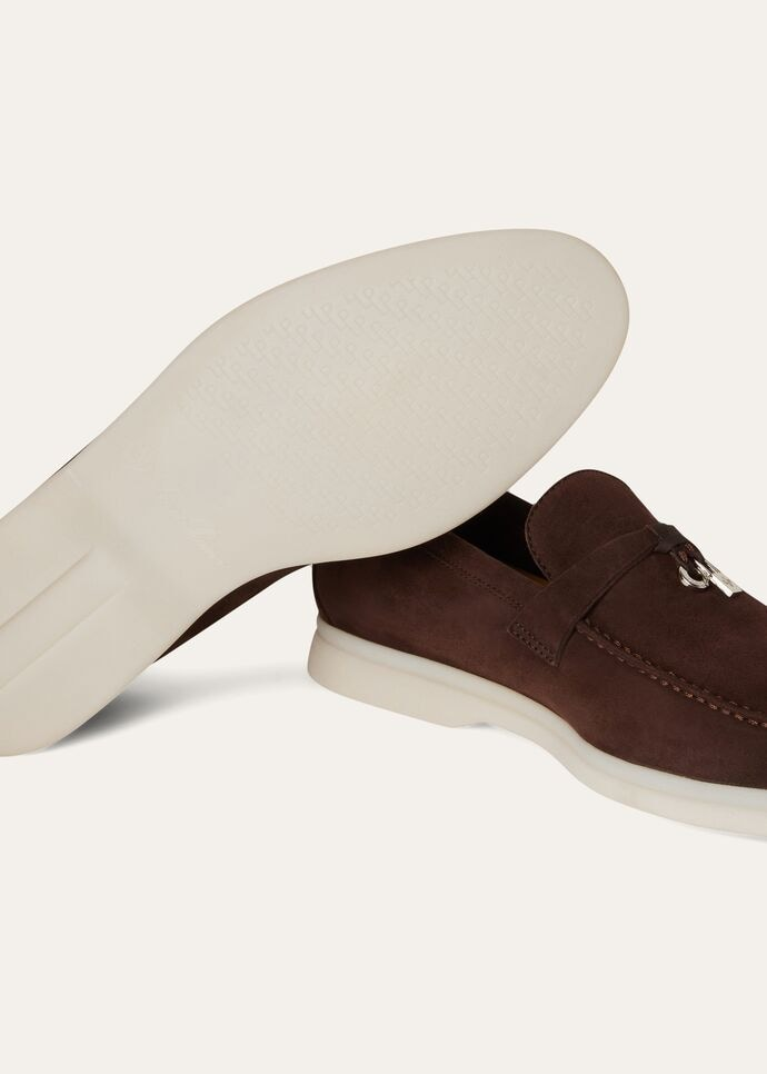  Giày Nữ Loro Piana Summer Charms Walk Loafer 'Chocolate' 