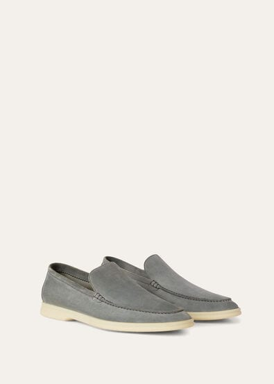  Giày Nam Loro Piana Summer Walk Loafer 'Grey' 