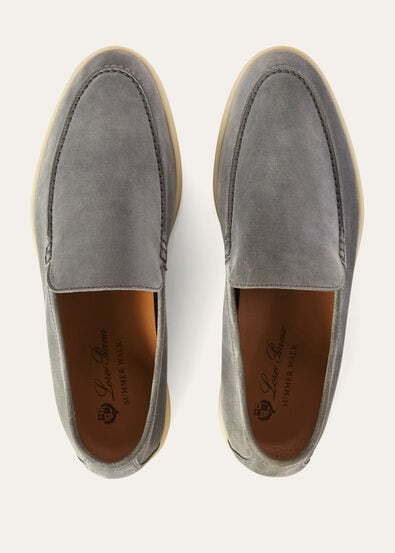 Giày Nam Loro Piana Summer Walk Loafer 'Grey' 