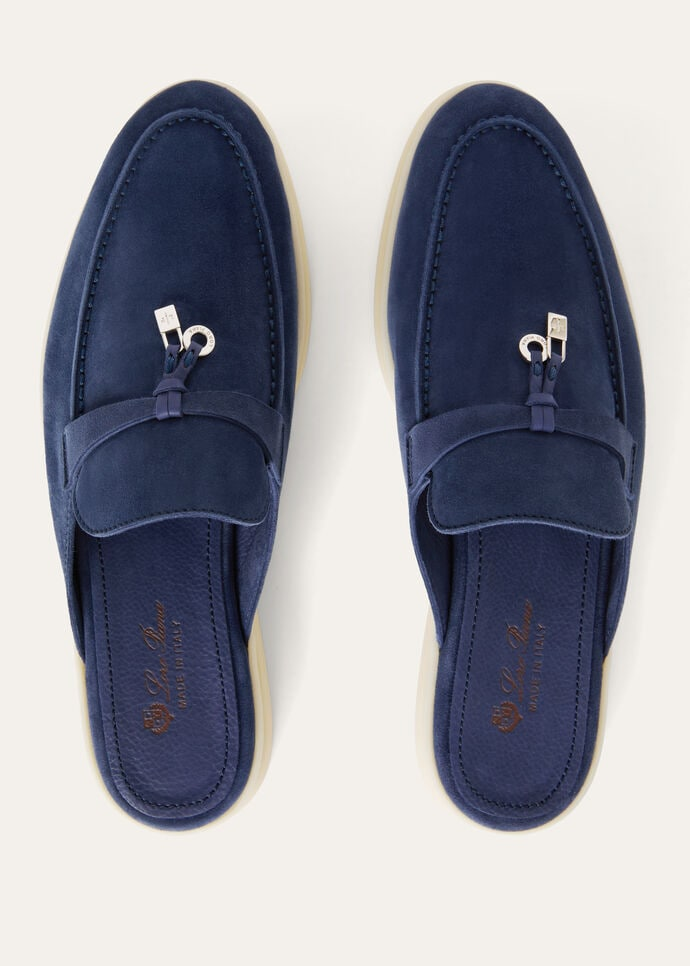  Giày Nữ Loro Piana Babouche Charms Walk Loafer 'Dark Blue' 